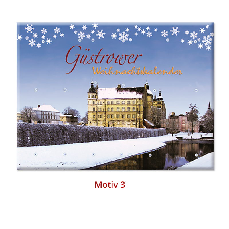 Bild 1 von Güstrower Weihnachtskalender - Trüffel/Pralinenmischung mit Alkohol - Motiv 3