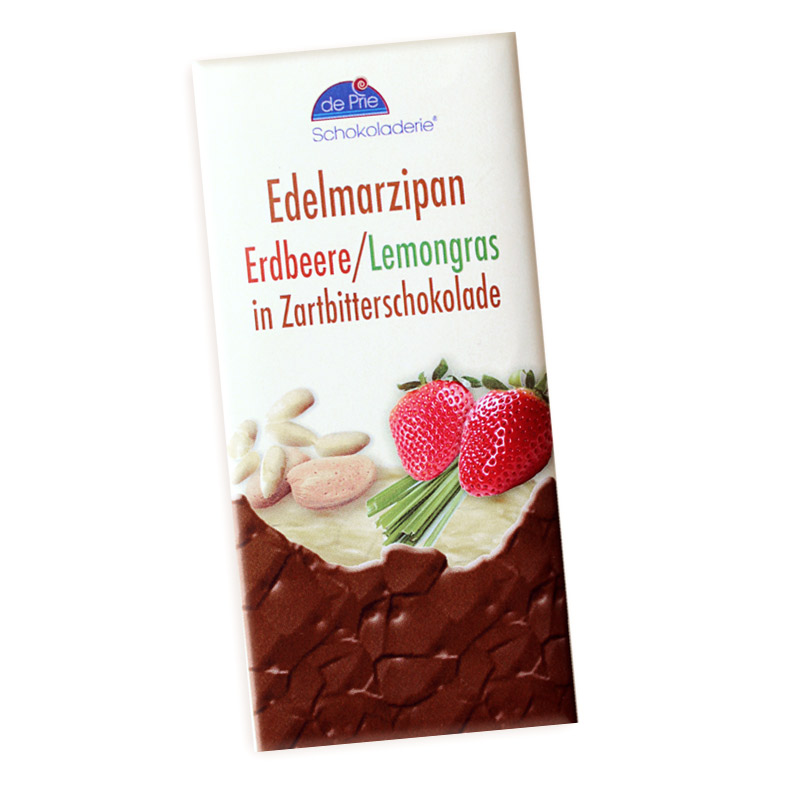 Bild 1 von Edelmarzipantafel m. Erdbeer/Lemongras in ZB