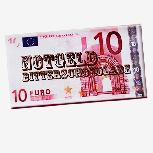 Bild 1 von NOTGELD  aus Bitterschokolade 10 EUR
